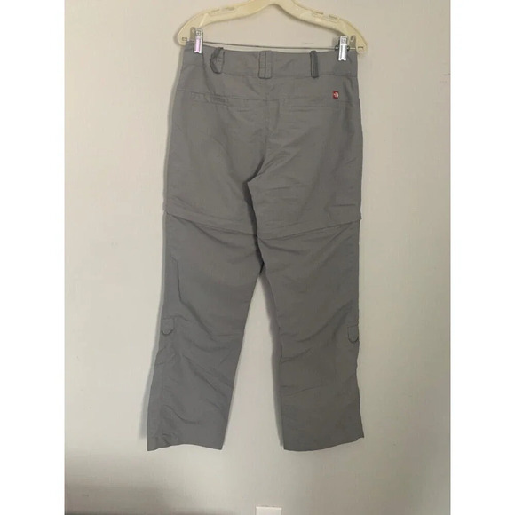 North Face Pants Womens 8 Gray Cargo Convertible Zip Off Shorts - Picture 2 of 10